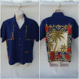 vintage Teddi M tropical shirt